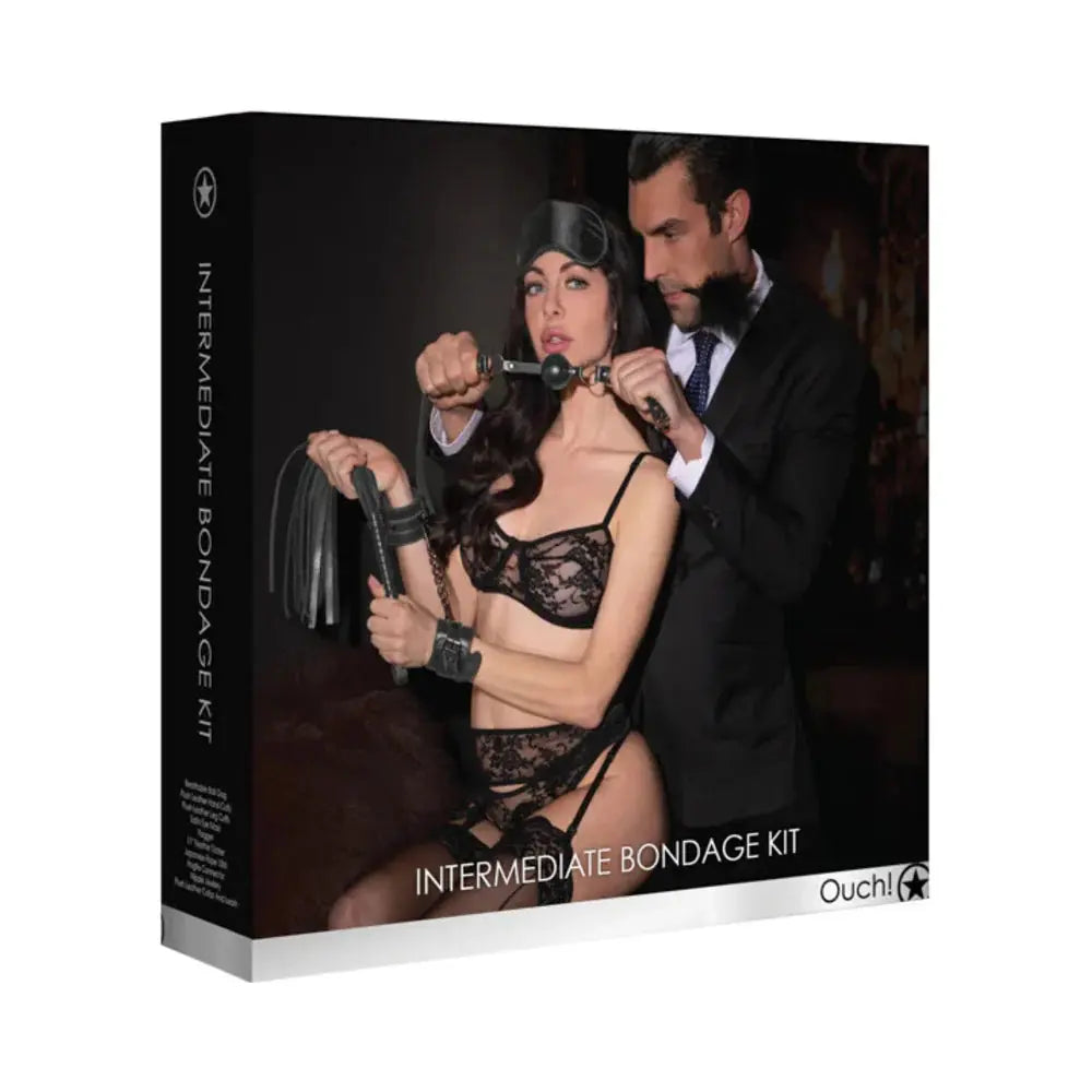 11-Piece Intermediate Bondage Kit Black  Bondage Kits