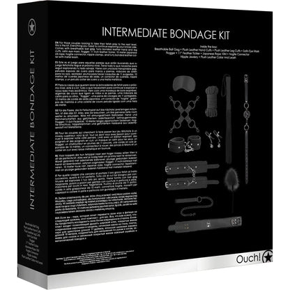 11-Piece Intermediate Bondage Kit Black  Bondage Kits