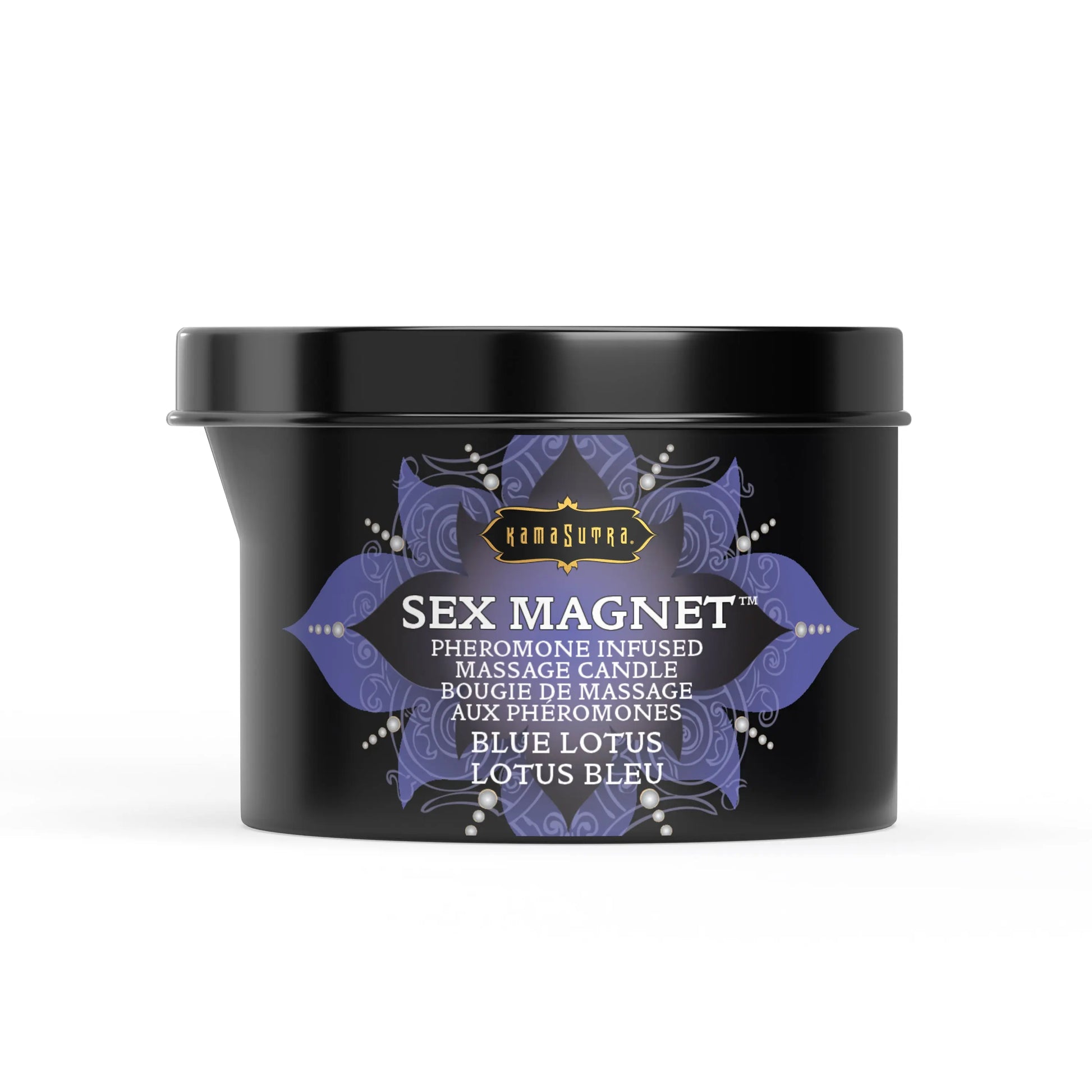 Sex Magnet Massage  Candle Blue Lotus (with pour spout) 6 oz/170 g  Candle