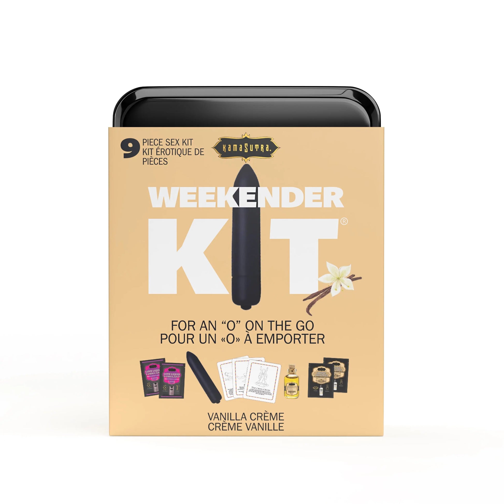 WEEKENDER KIT VIBE  Vanilla Includes: Oil of Love, Reusable 10 speed mini vibe, Massage Oil, Love Liquid and Erotic Playcards  Gift Sets