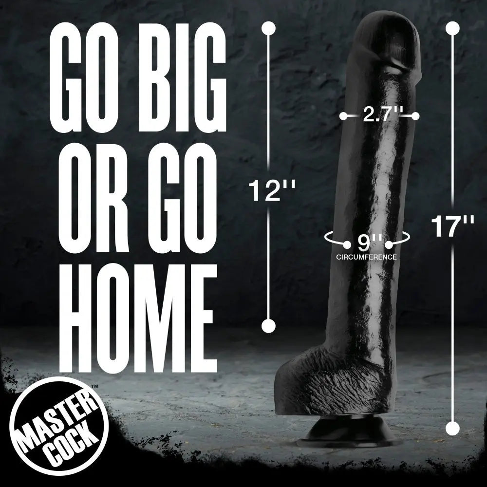 The Black Destroyer Huge 17 Inch Dildo  Dildos