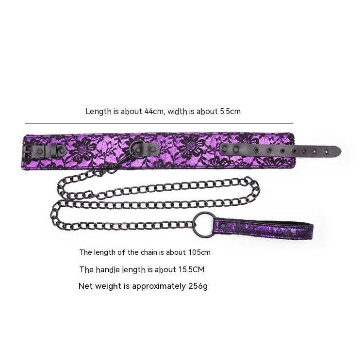 Purple and Black Lace Bondage Set 