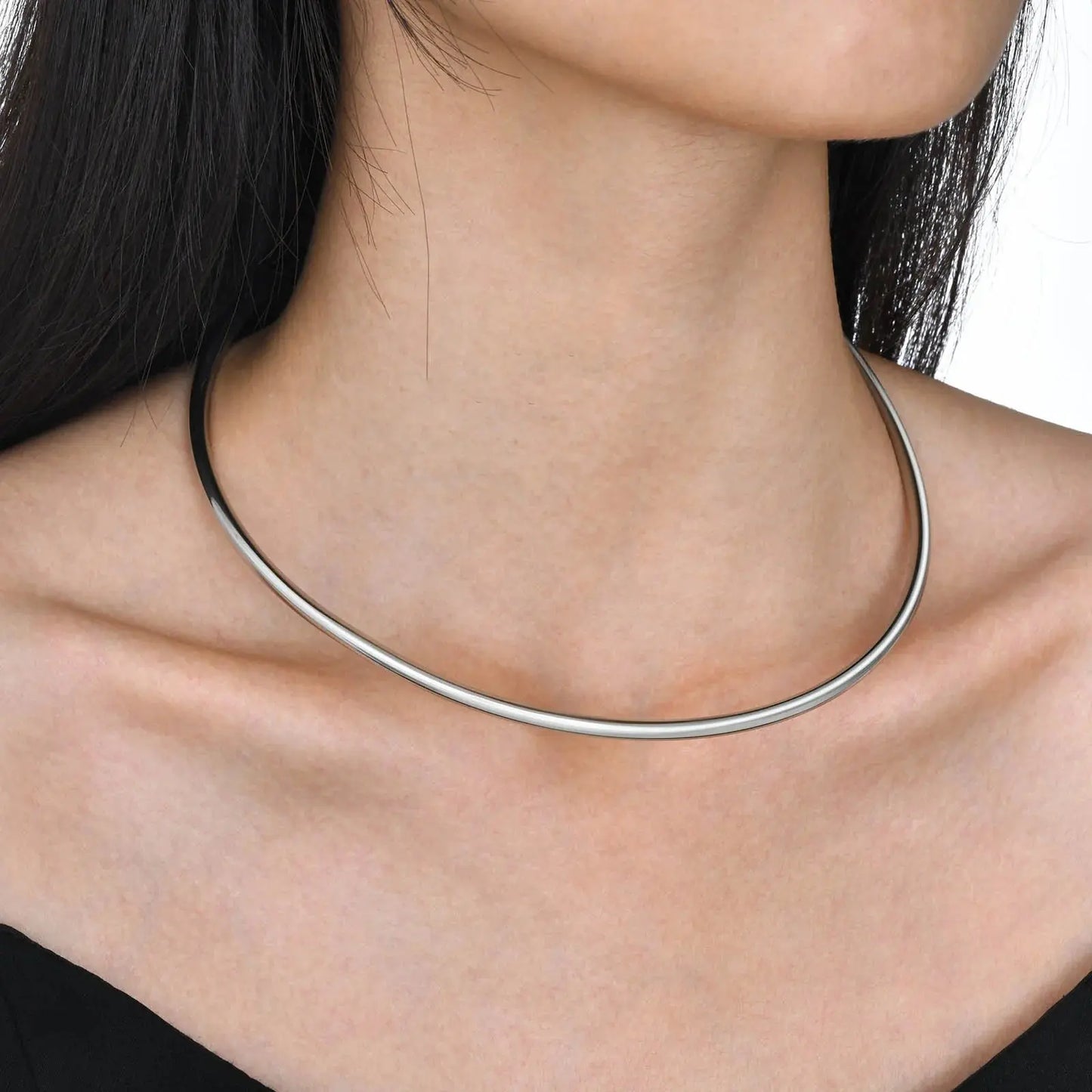 18K Gold-Plated Titanium Steel Simple BDSM Day Collar Necklace  Collars and Leads