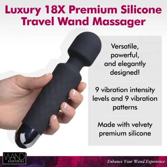 18X Luxury Silicone Travel Wand - Bound By Desire