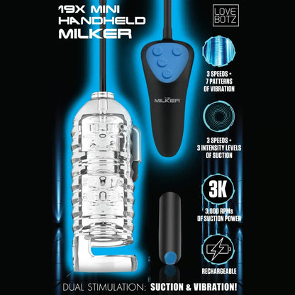 19X Mini Handheld Milker Budget Automatic Stroker  Automatic Stroker