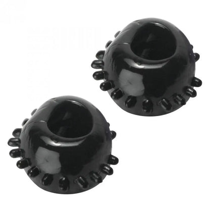 2 Gummy Cock Rings Sex Toys for Men - Black  Cock Rings