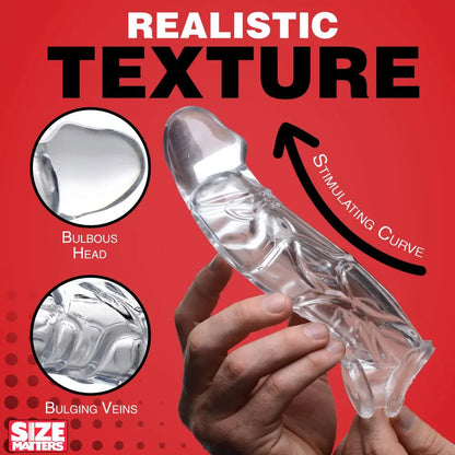 2 Inch Clear Penis Extender Sleeve Cock Sleeve  Penis Extenders and Sleeves