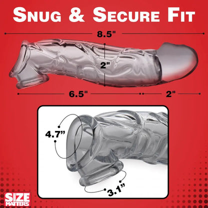 2 Inch Clear Penis Extender Sleeve Cock Sleeve  Penis Extenders and Sleeves