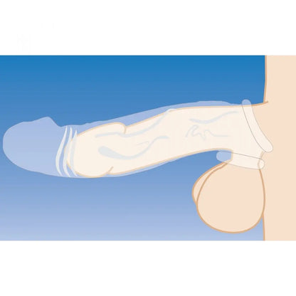 2 Inch Clear Penis Extender Sleeve Cock Sleeve  Penis Extenders and Sleeves