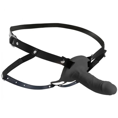 2 Inch Erection Realistic Silicone Penis Sheath - Black  Penis Extenders and Sleeves