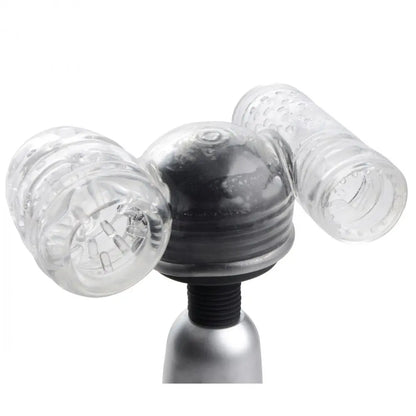 2 in 1 Male Masturbator Wand Attachment Sex Toy for Men  Wand Attachment
