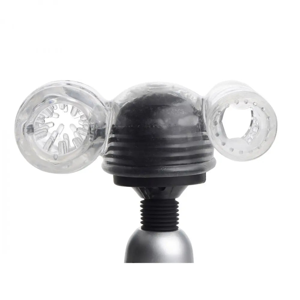2 in 1 Male Masturbator Wand Attachment Sex Toy for Men  Wand Attachment
