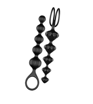 Love Beads (set of 2)(Black) - black 