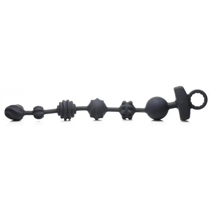 21X Dark Rattler Vibrating Silicone Anal Beads with Remote  Vibrating Anal Sex Toy