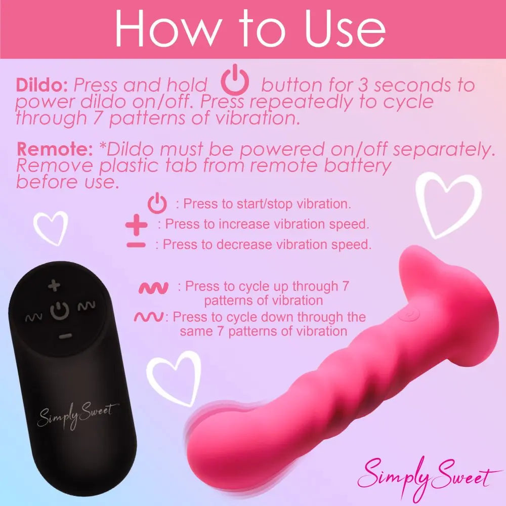 21X Ribbed Silicone Vibrating Dildo  Vibrating Toys