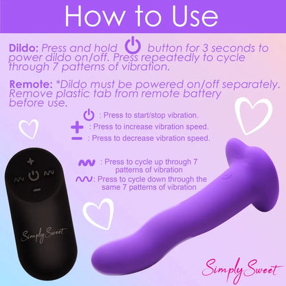 21X Wavy Silicone Vibrating Dildo  Vibrating Toys