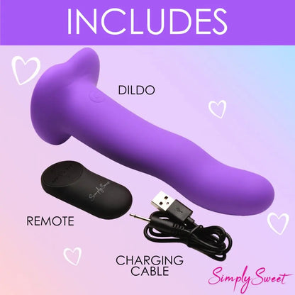 21X Wavy Silicone Vibrating Dildo  Vibrating Toys