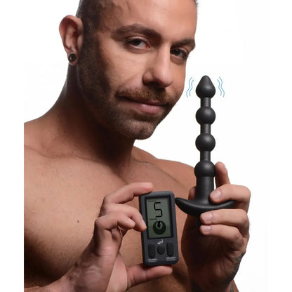 25X Vibrating Anal Beads with Remote Control Silicone Anal Toy  Vibrating Anal Sex Toy