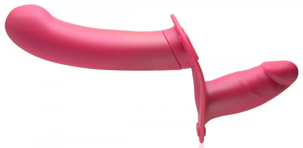 28X Double Diva 1.5 Inch Double Dildo with Harness and Remote Control - Pink  Strap-Ons and Harnesses