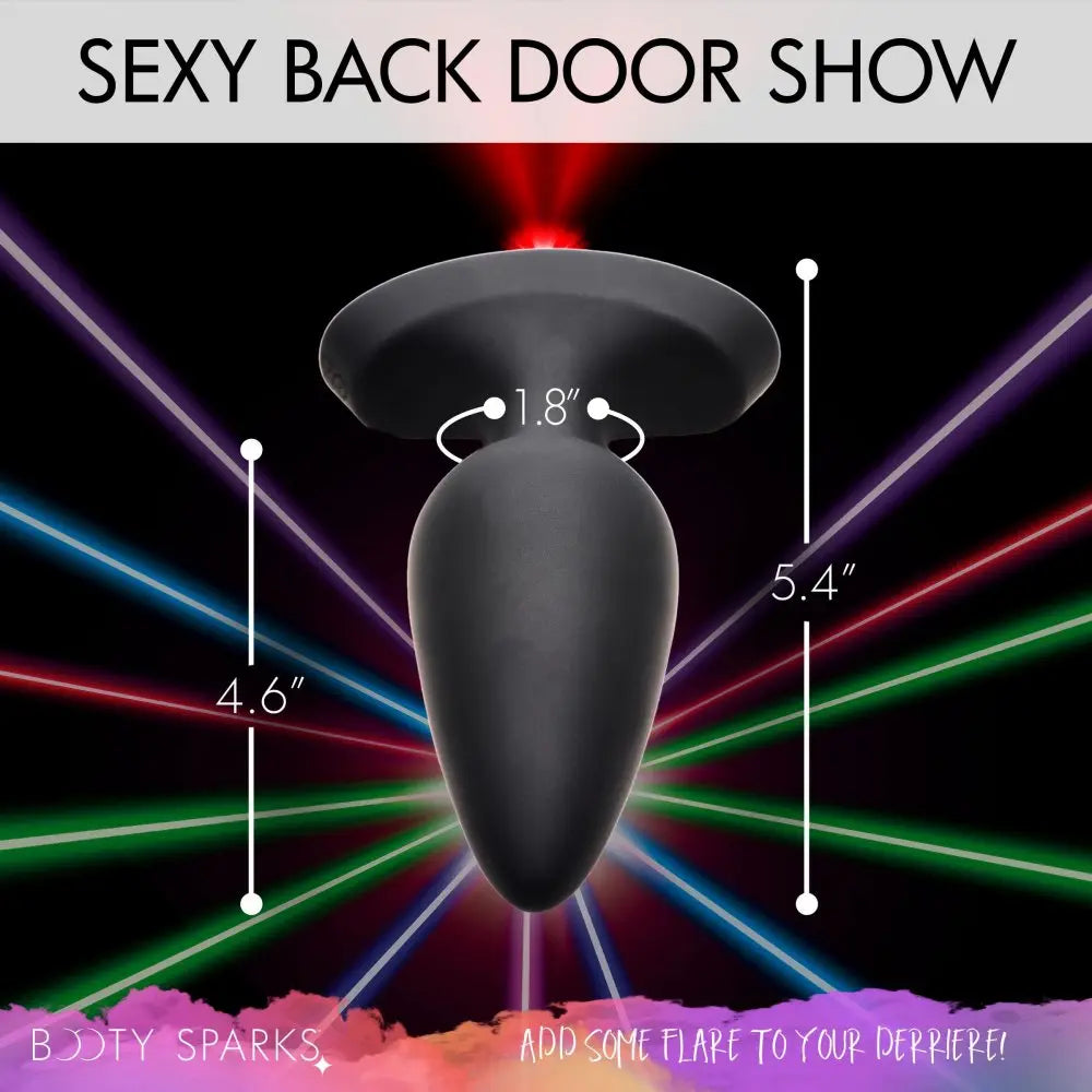 28X Laser Fuck Me Silicone Anal Plug with Remote Control - Large  Anal Plug Sex Toy