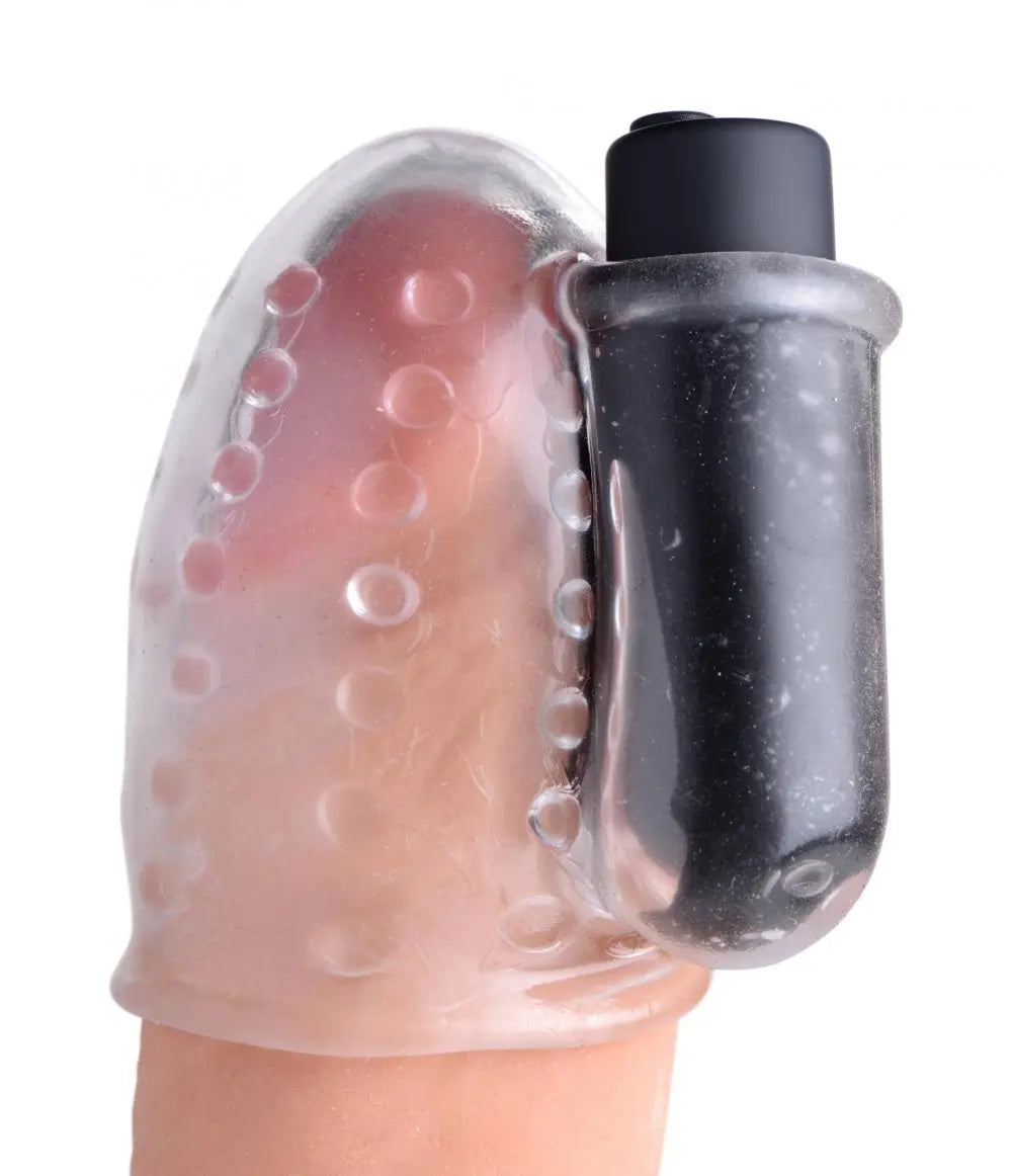 28X Rechargeable Penis Head Teaser with Remote Control Penis Vibrator  Sex Toy for Men