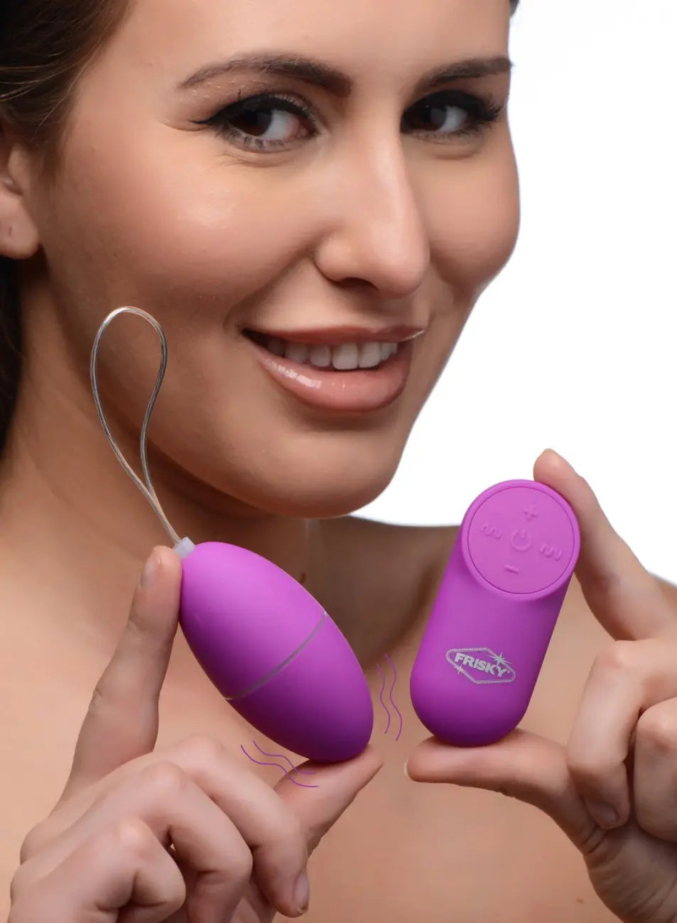 28X Scrambler Vibrating Egg with Remote Control Vibrator - Purple  Vibrators