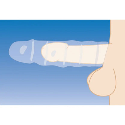 3 Inch Clear Penis Enhancer Sleeve Cock Sleeve  Penis Extenders and Sleeves