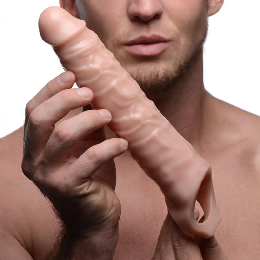 3 Inch Penis Extender Sleeve Flesh - Cock Sleeve Sex Toy for Men  Penis Extenders and Sleeves