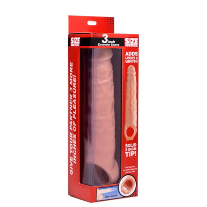 3 Inch Penis Extender Sleeve Flesh - Cock Sleeve Sex Toy for Men  Penis Extenders and Sleeves