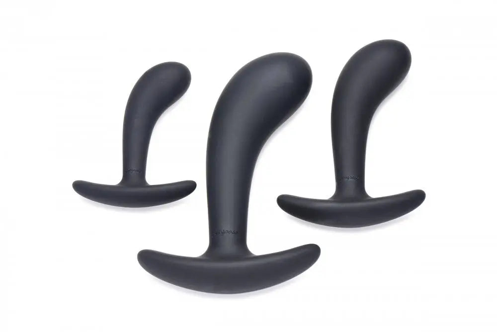 3 Piece Curved Anal Trainer Sex Toy Set Stretching Butt Plugs  Anal Plug Sex Toy