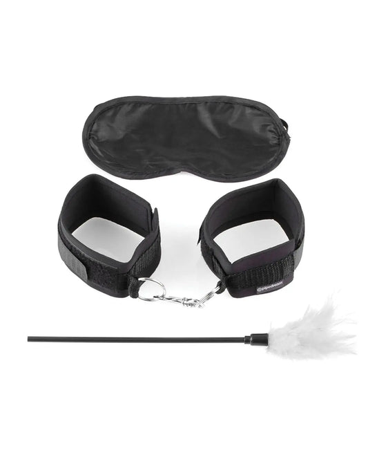 3-Piece Sensual Seduction Bondage Kit Black  Bondage Kits