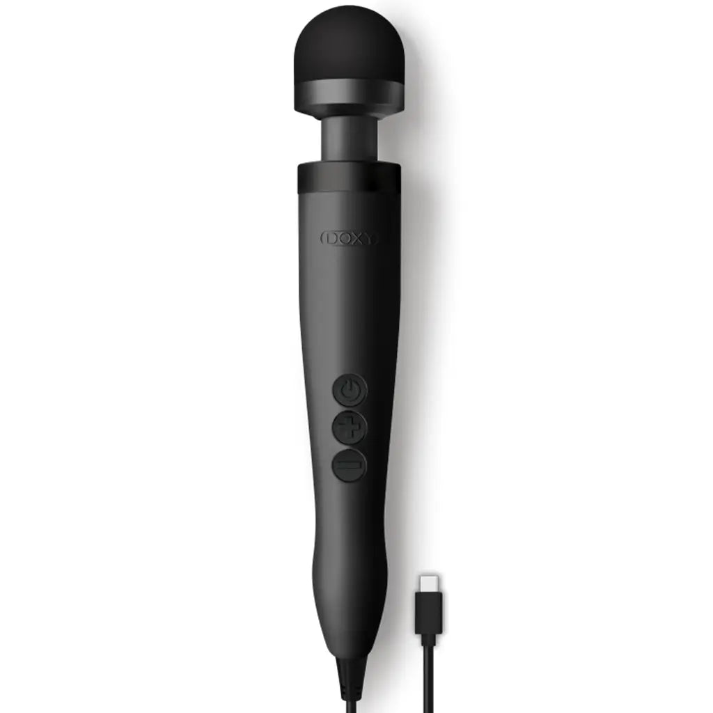 3 USB-C - Matte Black  Wand Vibrator