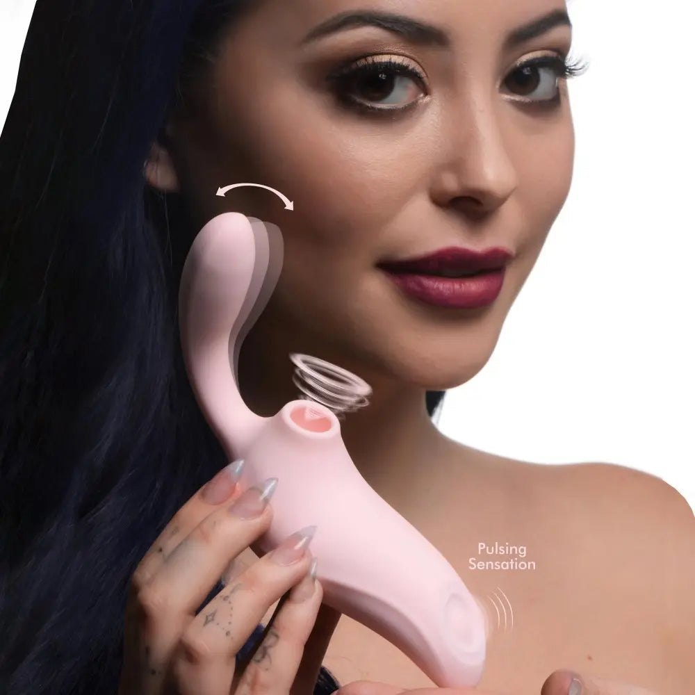 3 Way Elixir Sucking and Pulsing Vibrator  Vibrating Toys