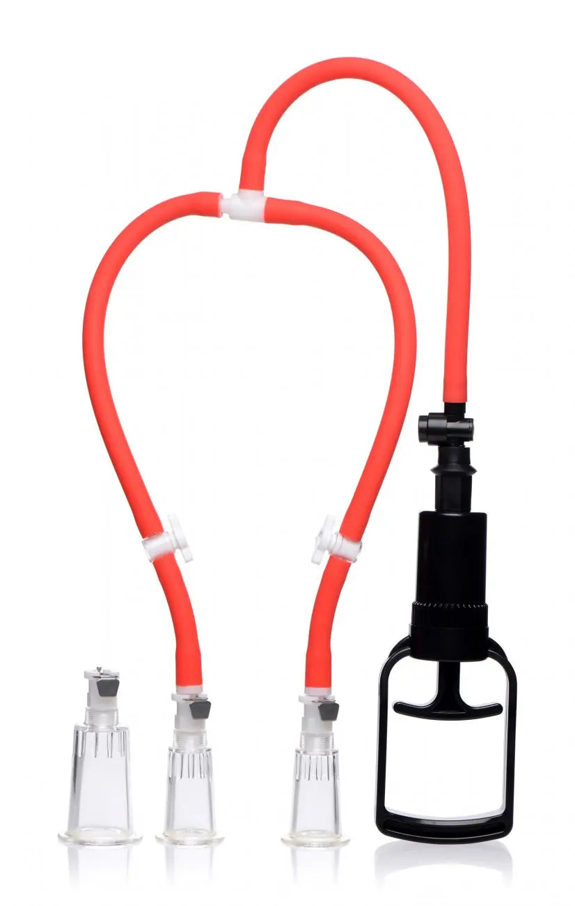 3-Way Suck Her Nipple and Clit Pump System  Enlargement Gear and Pumps