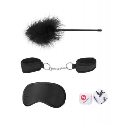 4-Piece Introductory BDSM Beginner Bondage Kit Black  Bondage Kits