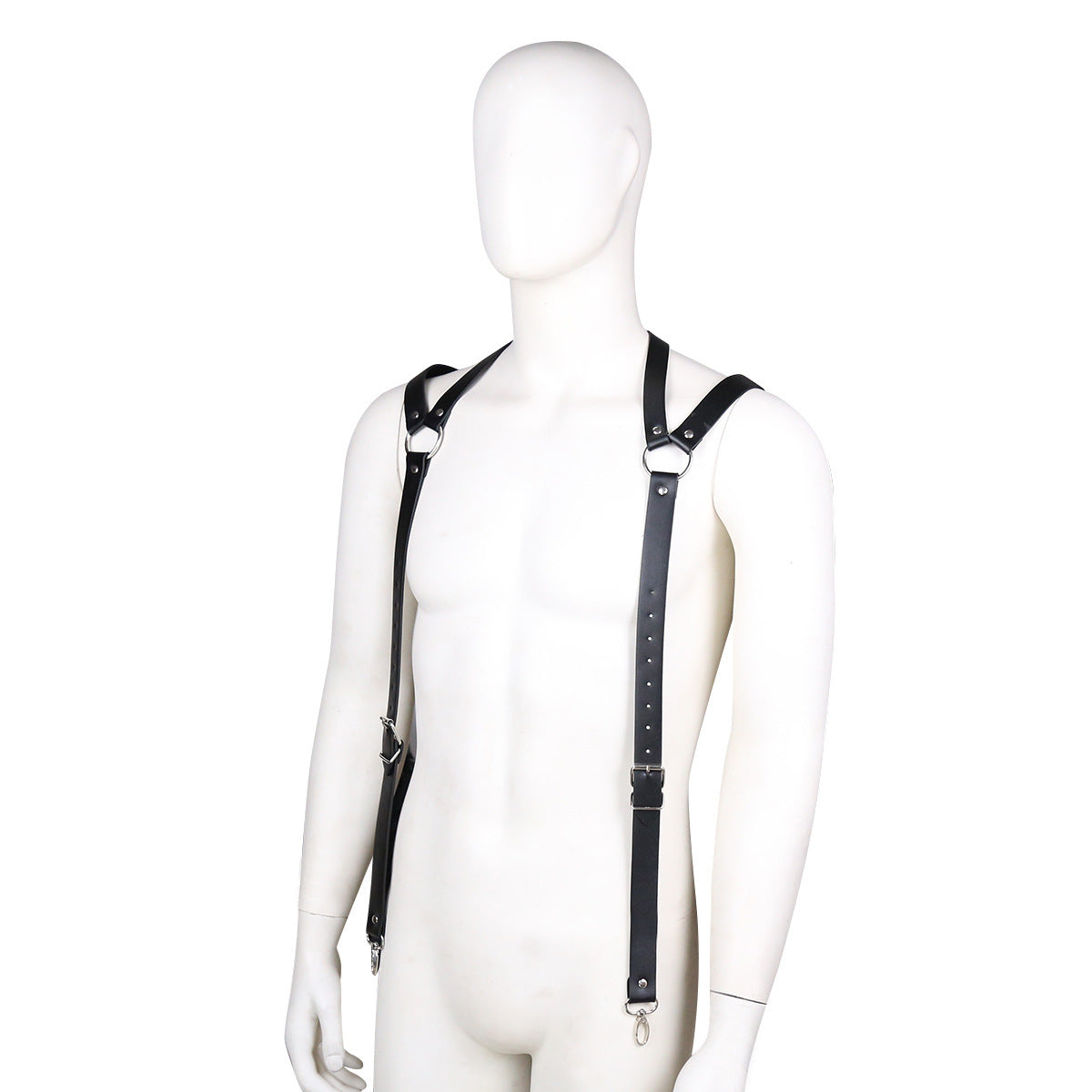 Men's Leather Bondage Harness Outfit 