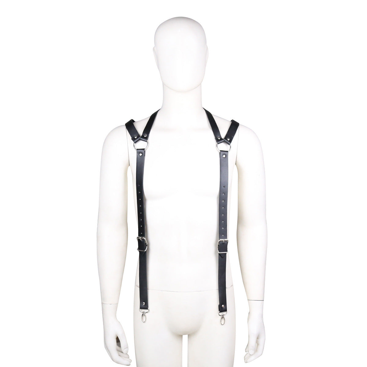 Men's Leather Bondage Harness Outfit 