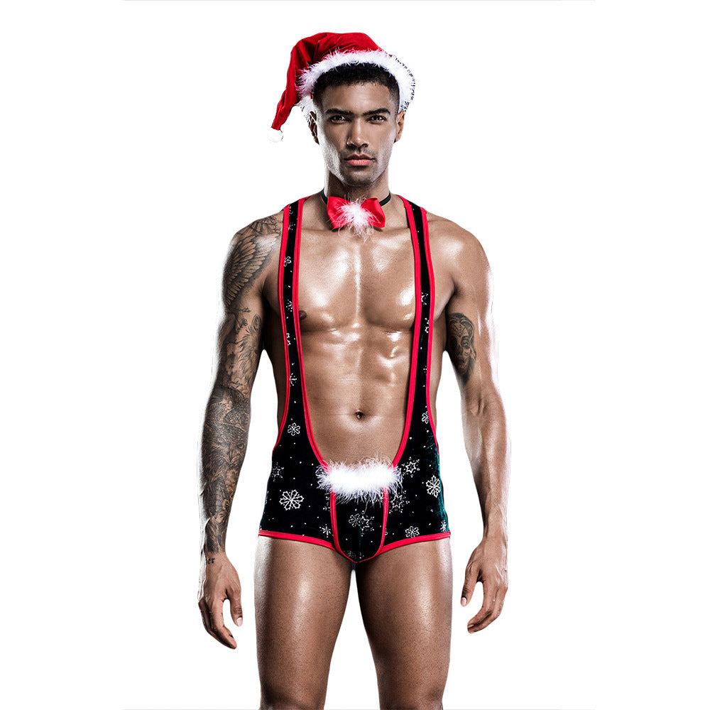 Sexy Lingerie One-piece Christmas Outfit For Men 