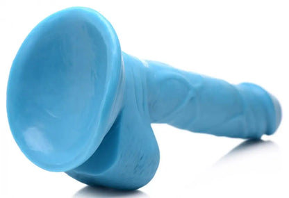 6.5 Inch Dildo with Balls - Blue  Dildos