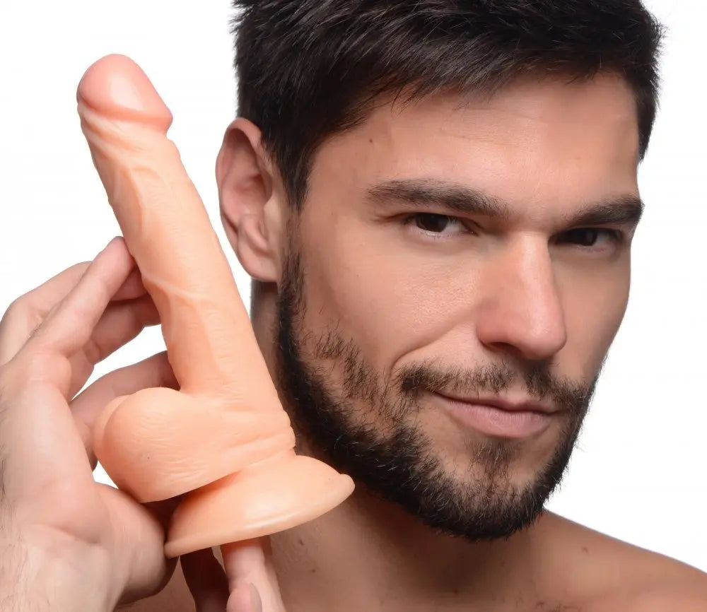 6.5 Inch Dildo with Balls - Light  Dildos