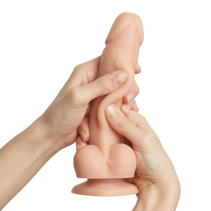 SLIDING SKIN REALISTIC DILDO VANILLA XL 
