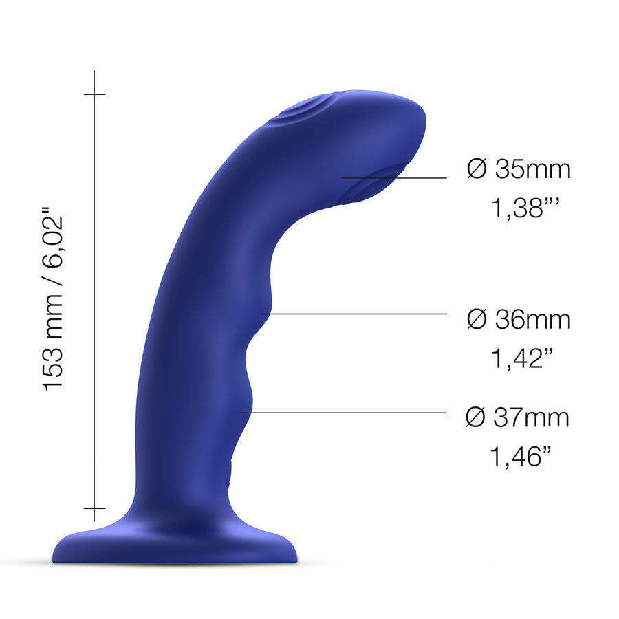 TAPPING DILDO WAVE - NIGHT BLUE 