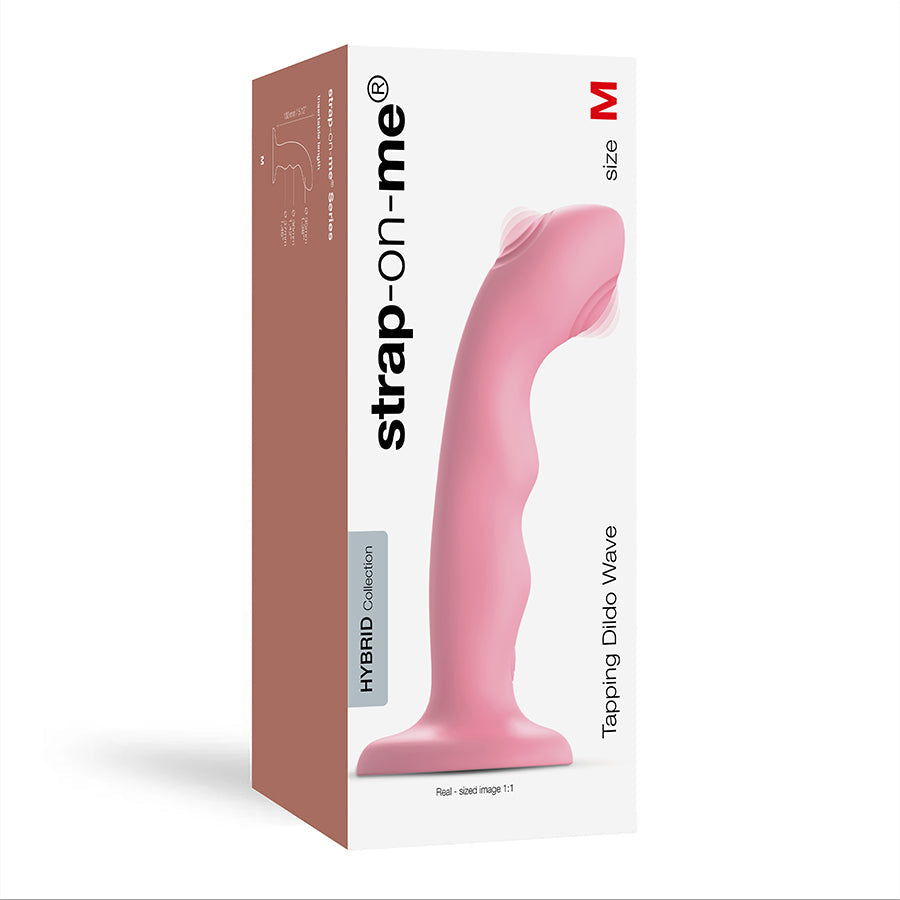 TAPPING DILDO WAVE - CORAL PINK 