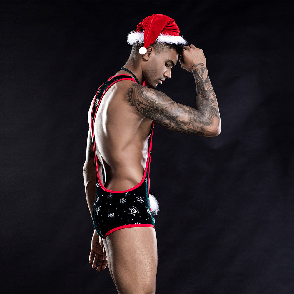 Sexy Lingerie One-piece Christmas Outfit For Men 