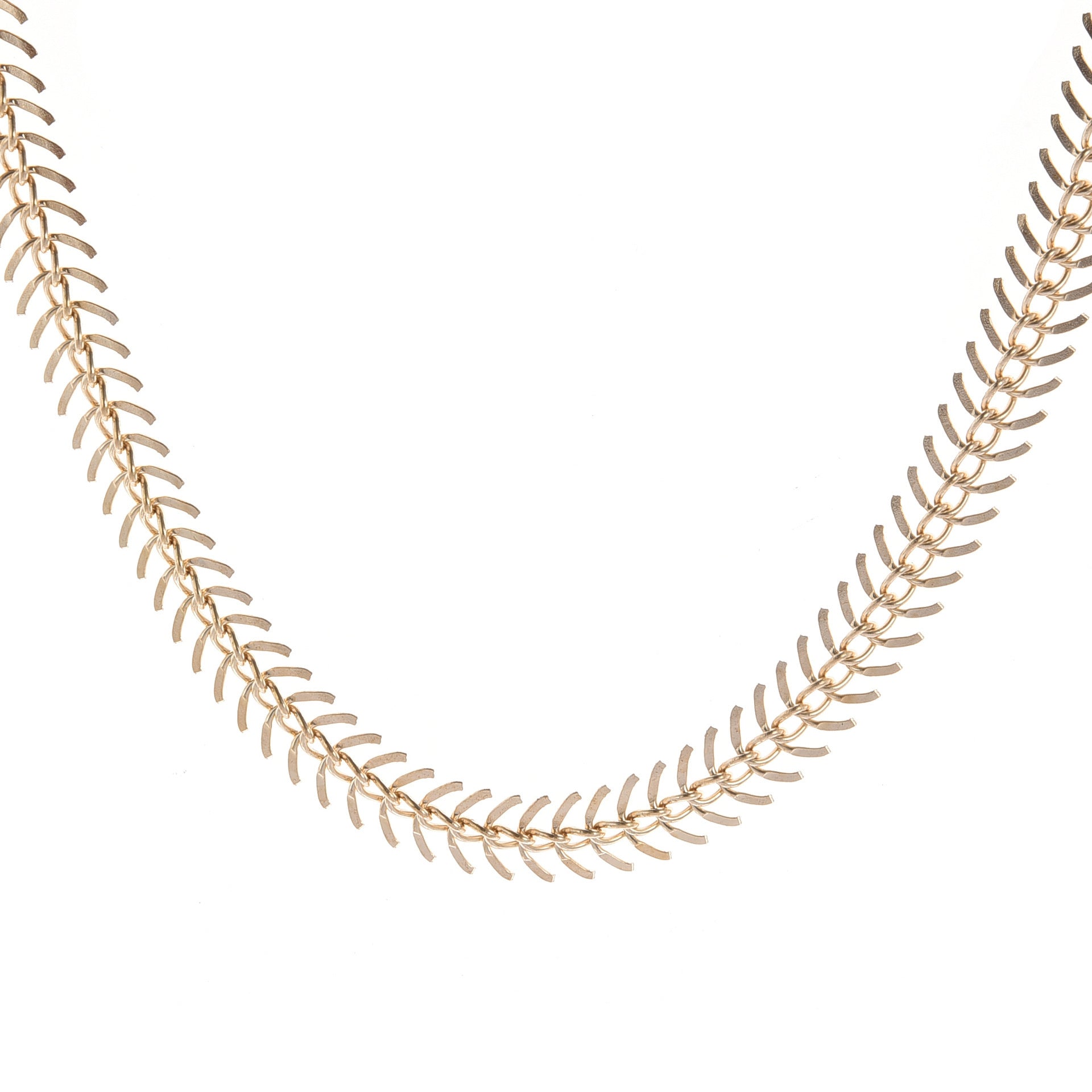 AeroWave Fishbone Collar Necklace