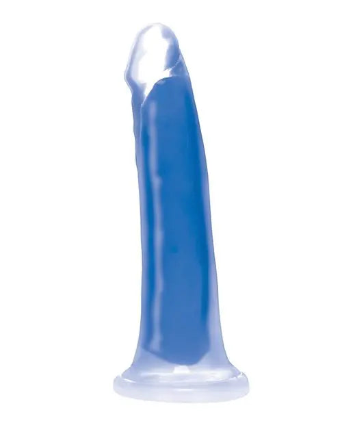 7 Inch Glow-in-the-Dark Silicone Dildo - Blue  Suction Cup Dildos