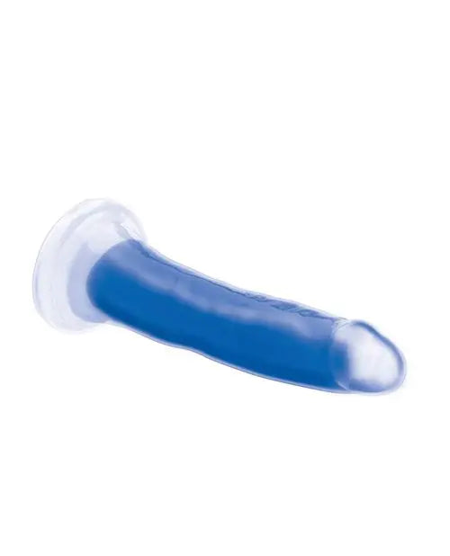7 Inch Glow-in-the-Dark Silicone Dildo - Blue  Suction Cup Dildos