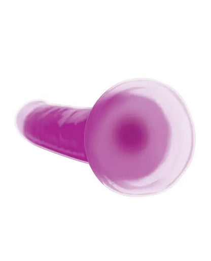 7 Inch Glow-in-the-Dark Silicone Dildo Sex Toy - Purple  Suction Cup Dildos