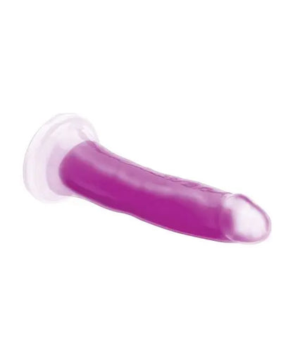 7 Inch Glow-in-the-Dark Silicone Dildo Sex Toy - Purple  Suction Cup Dildos
