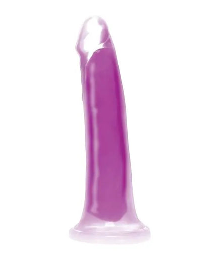 7 Inch Glow-in-the-Dark Silicone Dildo Sex Toy - Purple  Suction Cup Dildos